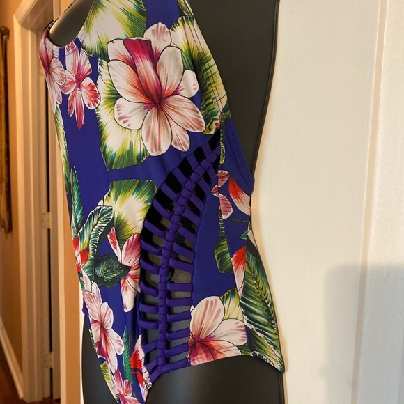 “TINIBIKINI” Floral Tank Weaved Swimsuit - Picture 7 of 11